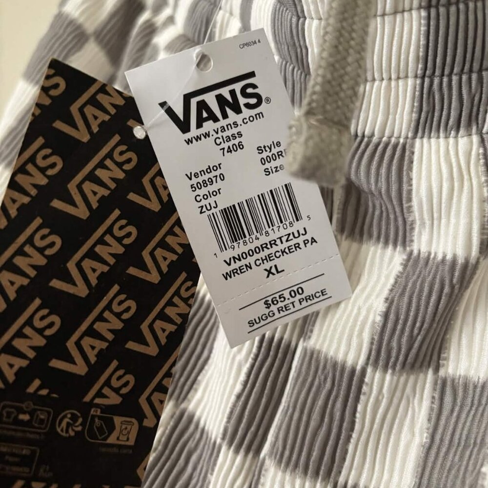 NWT VANS Wren Checkerboard Pants - Picture 3 of 3